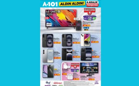 A101 4 Aralık: iPhone 16 Galaxy S23 Plus ve Redmi Note 14  LG TV raflara geliyor