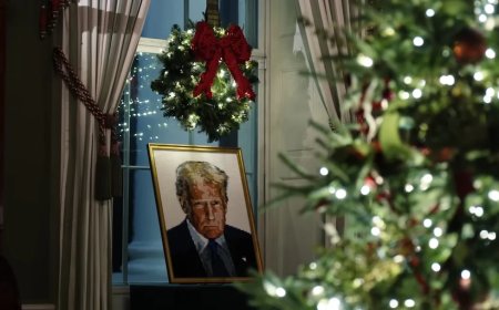 Beyaz Saray 2025 Yılbaşı Süslemelerinde Trump’ın LEGO Portresi öne çıktı
